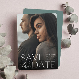 Moderne verklaring | Verticale foto Save The Date