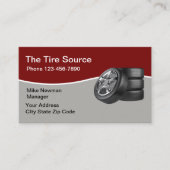 Moderne verkoop autobanden visitekaartje (Voorkant)