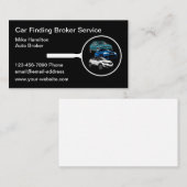 Moderne verkoop van auto-makelaar visitekaartje (Voorkant / Achterkant)