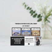 Moderne verkoop van onroerend goed briefkaart (Staand voorkant)