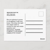 Moderne verkoop van onroerend goed briefkaart (Achterkant)