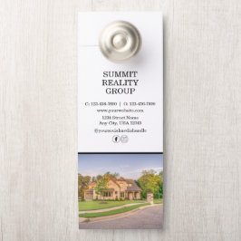 Moderne verkoop van onroerend goed deurhanger