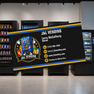 Moderne Verkoopautomaat Visitekaartje