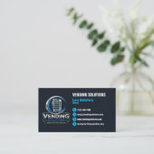 Moderne Verkoopautomaat Visitekaartje (Staand voorkant)
