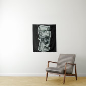 Moderne Verkreukelde $100 Biljet Ontwerp Wandkleed (In situ)