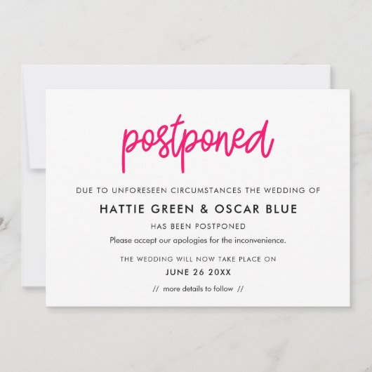 Moderne VerLANDE Nieuwe Datum Kaart (Voorkant)