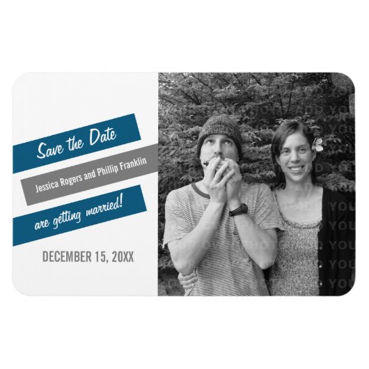 Moderne Verlant sparen de Magneet van de Datum (Bl (Horizontaal)