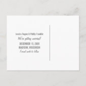 Moderne Verlant sparen het Briefkaart van de Datum (Achterkant)