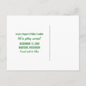 Moderne Verlant sparen het Briefkaart van de Datum (Achterkant)