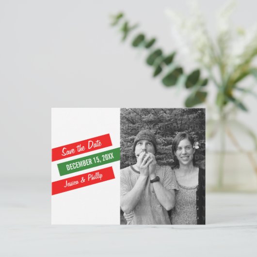 Moderne Verlant sparen het Briefkaart van de Datum (Staand voorkant)