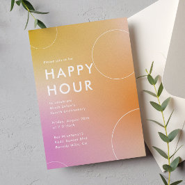 Moderne Verlengde Happy Hour Kaart