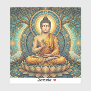 Moderne Verlichting: Sukiti Boeddha Vredesticker Sticker
