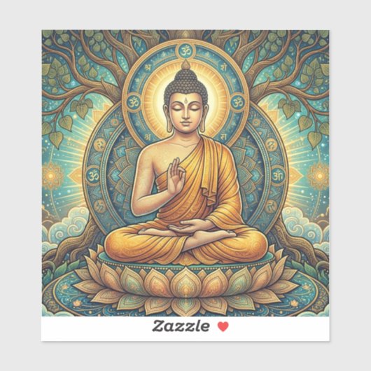 Moderne Verlichting: Sukiti Boeddha Vredesticker Sticker (Vel)