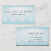 moderne verlichting technische cirkels bedrijfskaa visitekaartje (Voorkant / Achterkant)