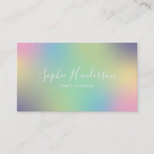 Moderne Verloop van het Manuscript Unicorn 1 Visitekaartje (Voorkant)