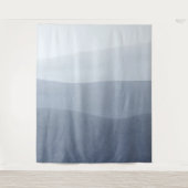 Moderne verloopgrijs naar wit verloop 5 wandkleed (Voorkant)