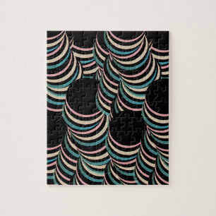 Moderne Verlopen Trippy Tunnels Hypnotisch Legpuzzel