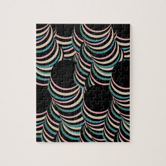 Moderne Verlopen Trippy Tunnels Hypnotisch Legpuzzel (Verticaal)