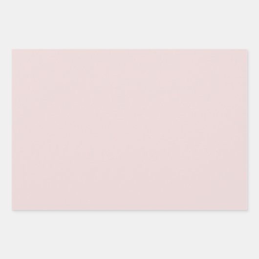 Moderne Verlopende Stof Roze Mauve Effen Roze 3Set Inpakpapier Vel (Voorkant 2)