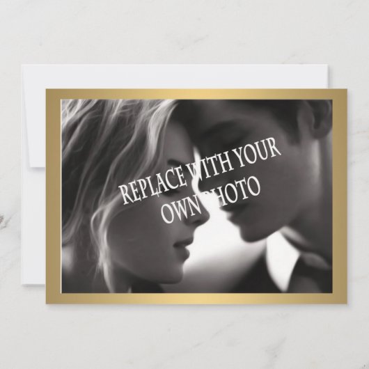 Moderne Verloving aankondigingskaarten sjabloon (Achterkant)