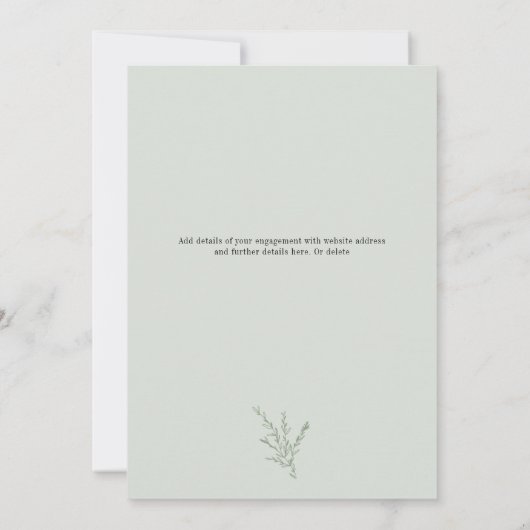 Moderne Verloving fotoArch Save The Date (Achterkant)