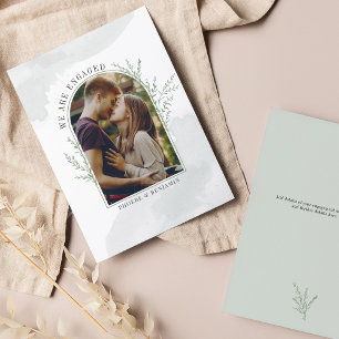 Moderne Verloving fotoArch Save The Date