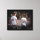Moderne Verloving voor foto-Jubileum Canvas Afdruk (Voorkant)