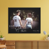 Moderne Verloving voor foto-Jubileum Canvas Afdruk (Insitu (Woonkamer))