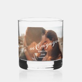 Moderne Verloving voor fotokalligrafie Whisky Glas