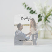 Moderne Verloving voor hartverwarmingstoevoer, tot Aankondigingskaart (Staand voorkant)