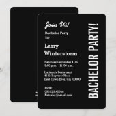 Moderne VERLOVINGSFEEST Black Template M9 Kaart (Voorkant / Achterkant)