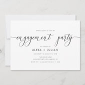 Moderne verlovingsfeest kaart (Voorkant)