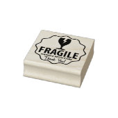 Moderne verpakking, breekbaar rubberstempel (Stempel)