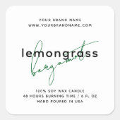 Moderne verpakking kaars cosmetica label (Voorkant)