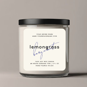 Moderne verpakking kaars cosmetica label