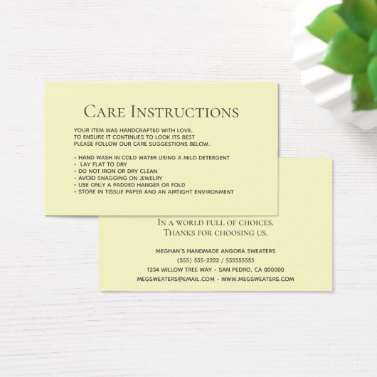 Moderne verpakking voor wasgoed voor crème visitekaartje (Bureau)