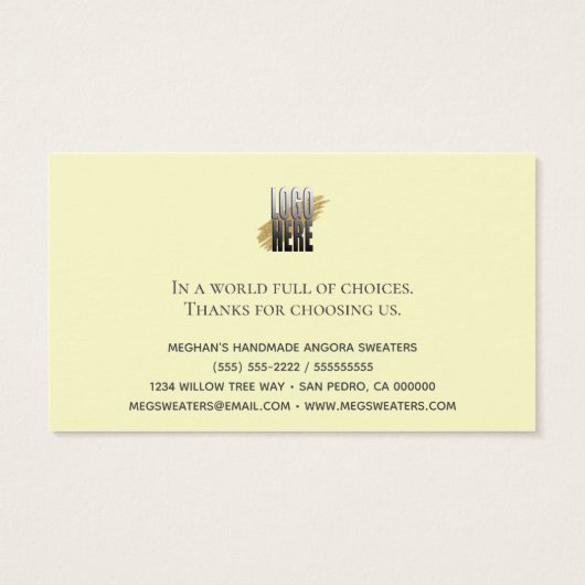 Moderne verpakking voor wasgoed voor crème visitekaartje (Achterkant)