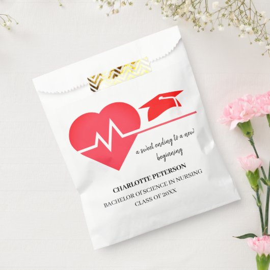 Moderne verpleegkundige Doctor Graduation Party Bedankzakje (Gezegeld)