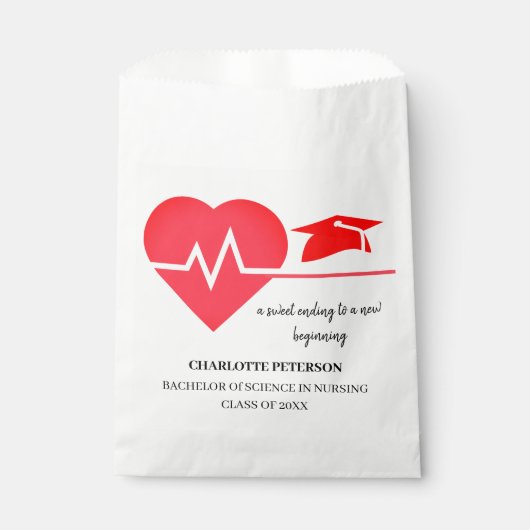 Moderne verpleegkundige Doctor Graduation Party Bedankzakje (Voorkant)