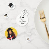 Moderne Verpleegster Aangepaste Foto Afstudeerfees Confetti (Groep)