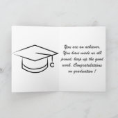 Moderne verpleegster afstuderen kaart (Binnen)