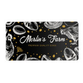 Moderne Verse Eieren Illustratie - Ei Carton Label (Voorkant)