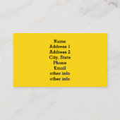 Moderne verse eieren visitekaartje (Achterkant)