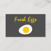Moderne verse eieren visitekaartje (Voorkant)