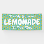 Moderne verse limonade stand spandoek (Horizontaal)