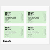 Moderne, verse Mint Scent Soy Candle Labels (Vel)