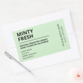 Moderne, verse Mint Scent Soy Candle Labels (Envelop)