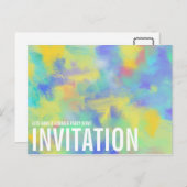 moderne verse munt groen geel briefkaart (Voorkant / Achterkant)