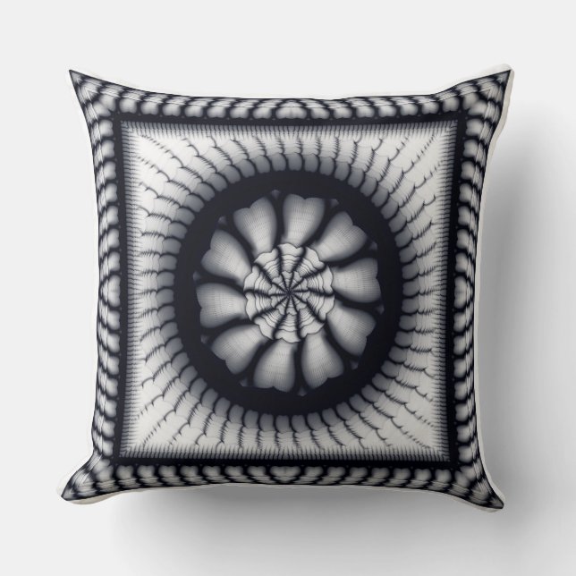 Moderne versiering omzwenken kussen (Voorkant)