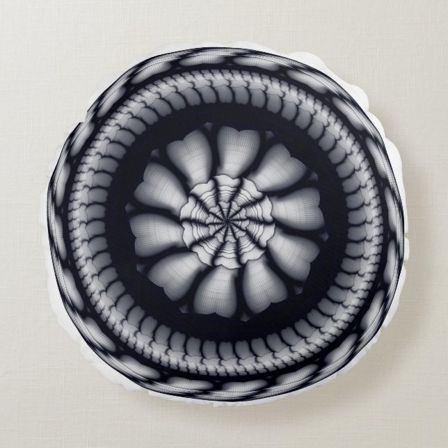 Moderne versiering omzwenken rond kussen (Voorkant)